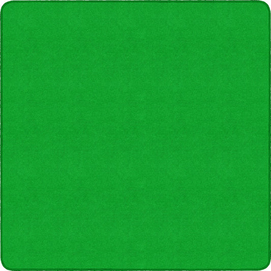 Flagship Carpets Ameristrong Solid Color Rug - Traditional - 12 ft Length x 12 ft Width - Square - Lime Green - Fiber, Nylon