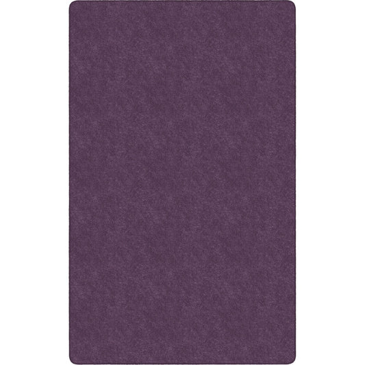 Flagship Carpets Amerisoft Solid Color Rug - 18 ft Length x 12 ft Width - Rectangle - Purple - Nylon, Polyester