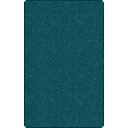 Flagship Carpets Amerisoft Solid Color Rug - 18 ft Length x 12 ft Width - Rectangle - Marine Blue - Nylon, Polyester