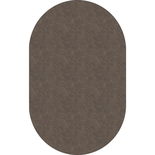 Flagship Carpets Amerisoft Solid Color Rug - 12 ft Length x 90" Width - Oval - Wheat - Nylon, Polyester