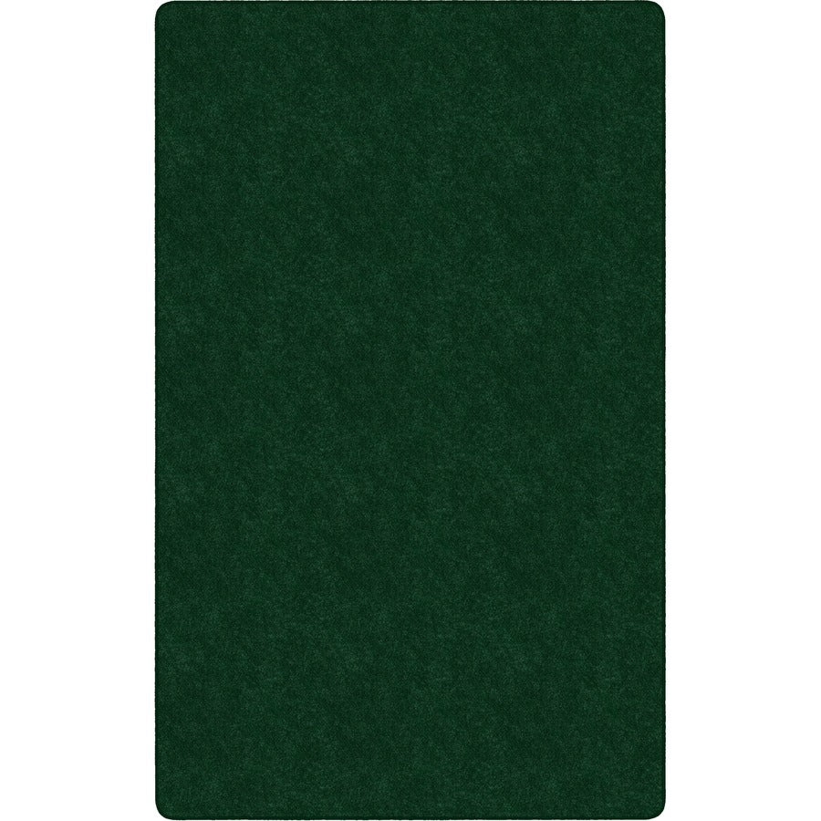 Flagship Carpets Amerisoft Solid Color Rug - 15 ft Length x 12 ft Width - Rectangle - Emerald Green - Nylon, Polyester