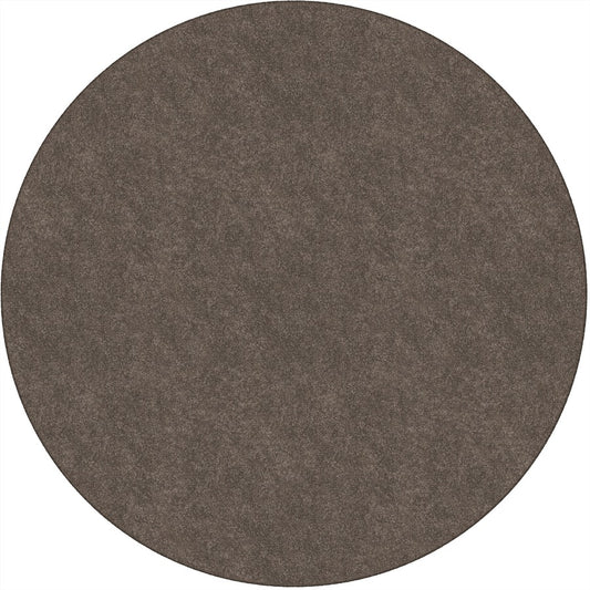Flagship Carpets Amerisoft Solid Color Rug - 72" Diameter - Round - Wheat - Nylon, Polyester