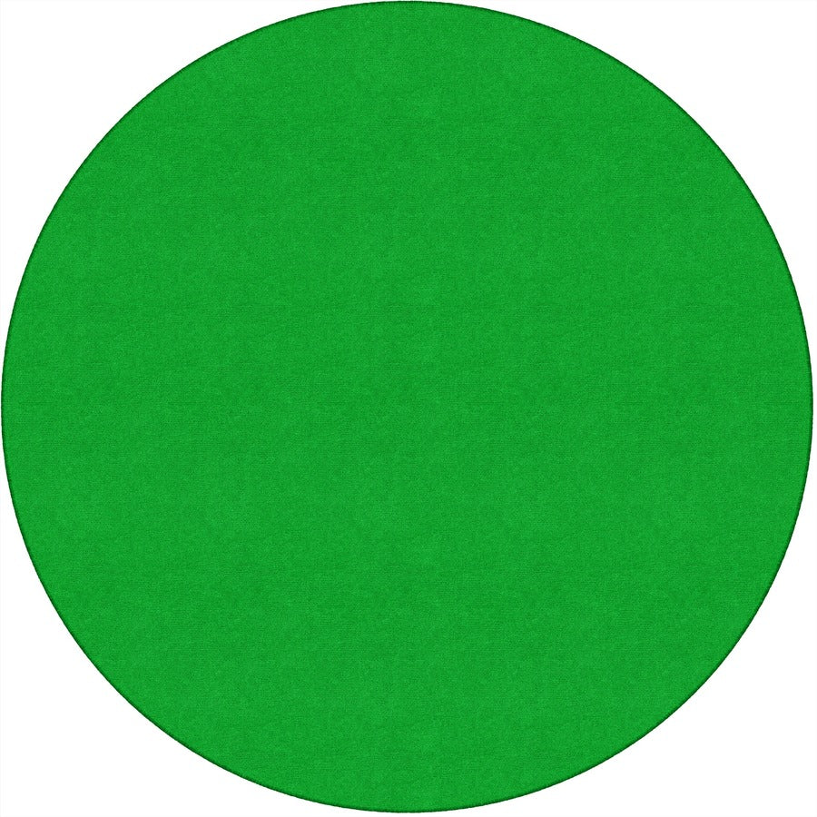 Flagship Carpets Ameristrong Solid Color Rug - Floor Rug - Traditional - 72" Diameter - Round - Lime Green - Nylon