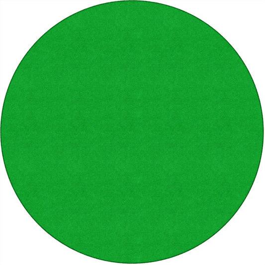 Flagship Carpets Ameristrong Solid Color Rug - Floor Rug - Traditional - 72" Diameter - Round - Lime Green - Nylon