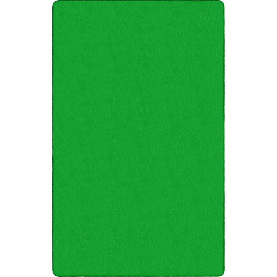 Flagship Carpets Classic Solid Color 6'x9' Rug - Floor Rug - 108" Length x 72" Width - Rectangle - Lime Green - Nylon, Yarn