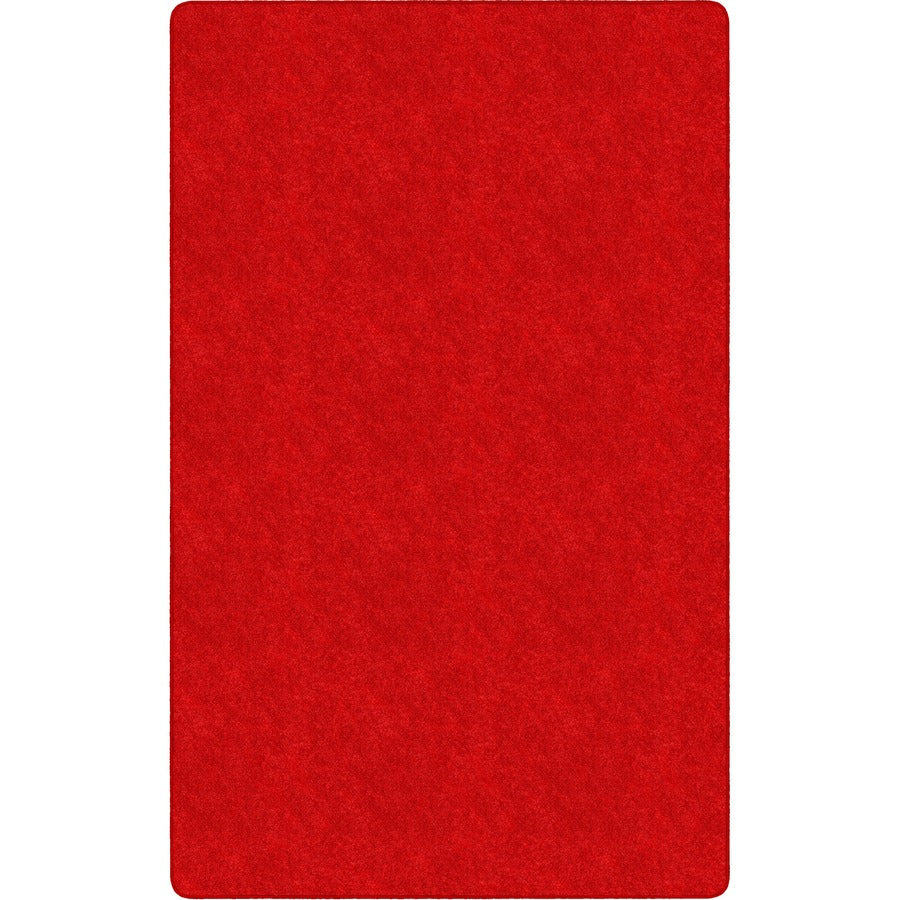 Flagship Carpets Amerisoft Solid Color Rug - 18 ft Length x 12 ft Width - Rectangle - Classic Red - Nylon, Polyester