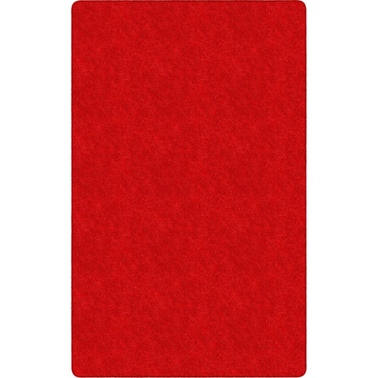 Flagship Carpets Amerisoft Solid Color Rug - 18 ft Length x 12 ft Width - Rectangle - Classic Red - Nylon, Polyester