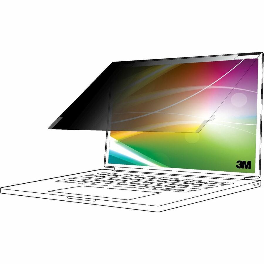 3M Bright Screen Privacy Filter for 15.6in Full Screen Laptop, 16:9, BP156W9E Black, Matte - For 15.6" Widescreen LCD 2 in 1 Notebook - 16:9 - Scratch Resistant, Fingerprint Resistant - Anti-glare - 1 Each