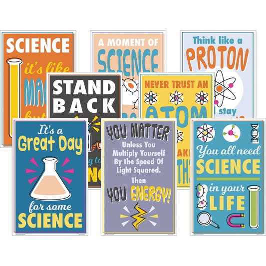 Teacher Created Resources Science Fun Posters - 11" Width - Multi