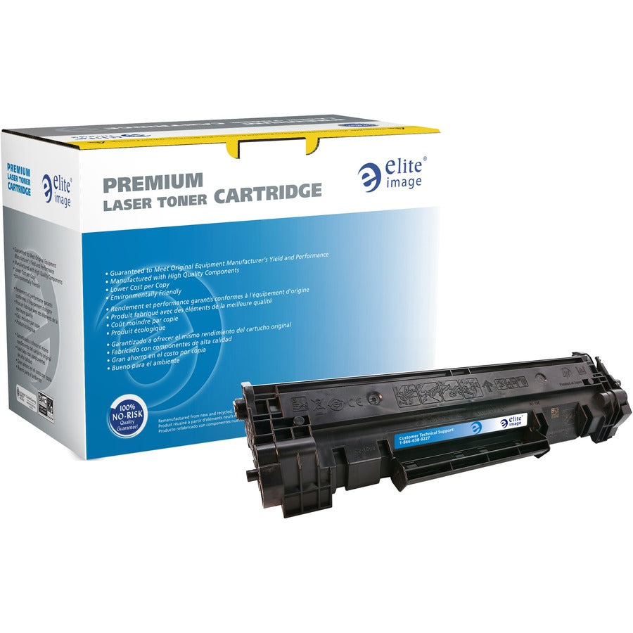 Elite Image Remanufactured Standard Yield Laser Toner Cartridge 48A - Black - 1 Each - 1000 Pages