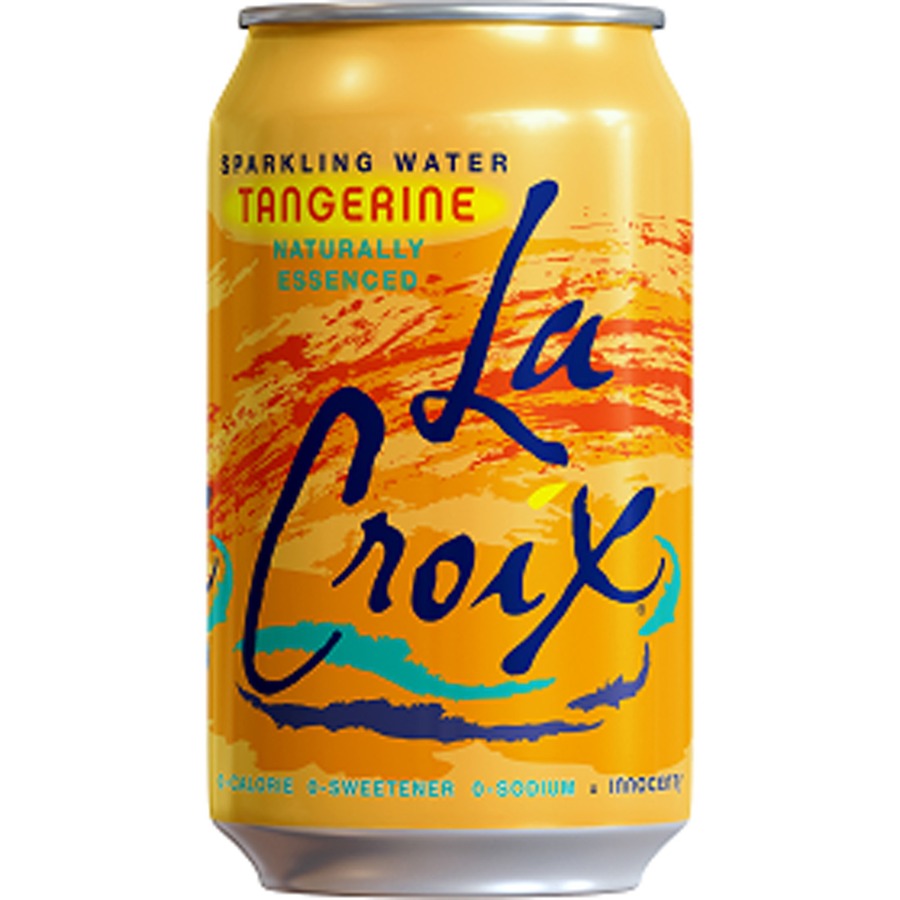LaCroix Tangerine Flavored Sparkling Water - Ready-to-Drink - 12 fl oz (355 mL) - Tangerine - 12/Pack - 2 / Carton