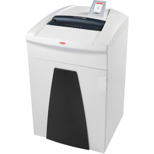 HSM Securio P40 L4 Micro Cut Shredder - Continuous Shredder - Micro Cut - 24 Per Pass - for shredding Staples, Paper, Paper Clip, Credit Card - White