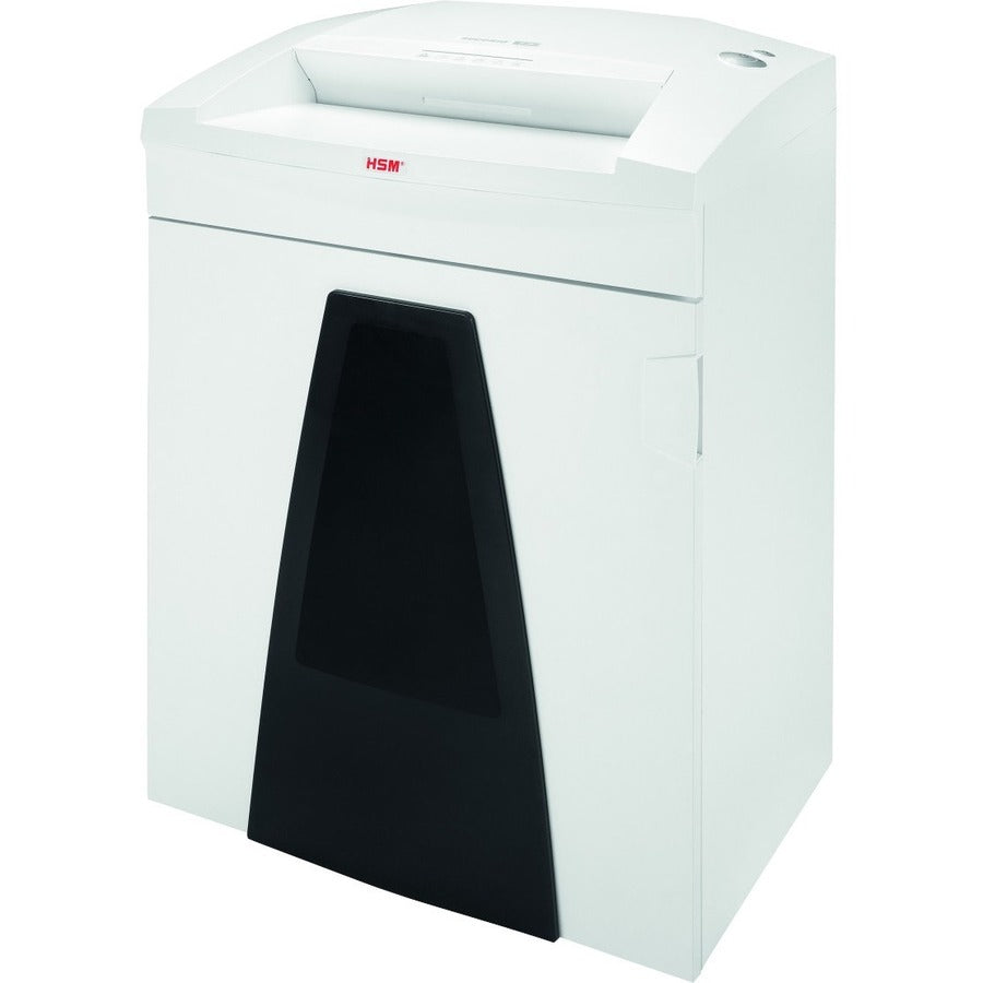 HSM SECURIO B35 - 3/16" x 1 1/8" - Continuous Shredder - Particle Cut - 22 Per Pass - for shredding Staples, Paper, Paper Clip, Credit Card, CD, DVD - 0.187" x 1.250" Shred Size - P-4/O-3/T-4/E-3/F-1 - 15.75" Throat - 34.30 gal Wastebin Capacity - White