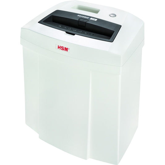 HSM SECURIO C14 - 5/32" x 1" - Particle Cut - 6 Per Pass - for shredding Staples, Paper, Paper Clip, Credit Card - 0.156" x 1" Shred Size - P-4/T-4/E-3/F-1 - 8.86" Throat - 5.30 gal Wastebin Capacity - White