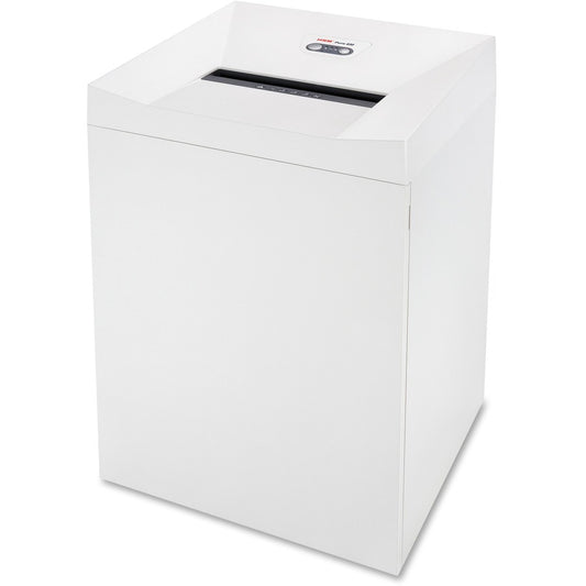 HSM Pure 630 - 3/16" x 1 1/8" - Continuous Shredder - Particle Cut - 22 Per Pass - for shredding Staples, Paper, Paper Clip, Credit Card, CD, DVD - 0.187" x 1.125" Shred Size - P-4/O-3/T-4/E-3/F-1 - 12.20" Throat - 34.30 gal Wastebin Capacity - White...