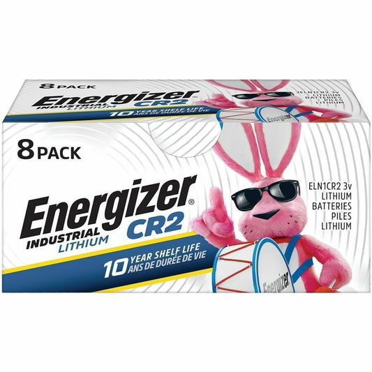 Energizer Industrial Battery - For Laser Pointer, Motion Sensor, Dispenser, Construction, Facility Maintenance, Medical Center, Office, Classroom, Electronics - CR2 - 10 Year Shelf Life - 8 / Pack