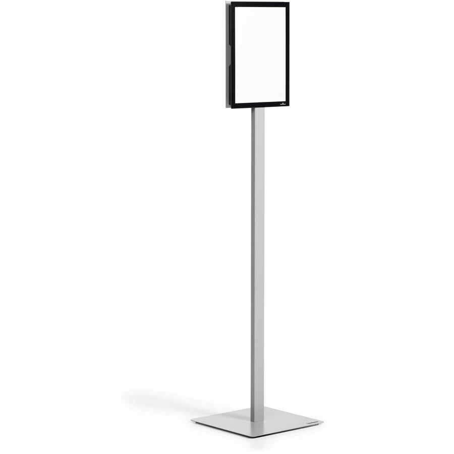 DURABLE Info Basic Floor Stand - Floor - Charcoal Gray - For Reception Area, Waiting Room, Lobby, Trade Show - Double-sided, Weighted Base, Magnetic
