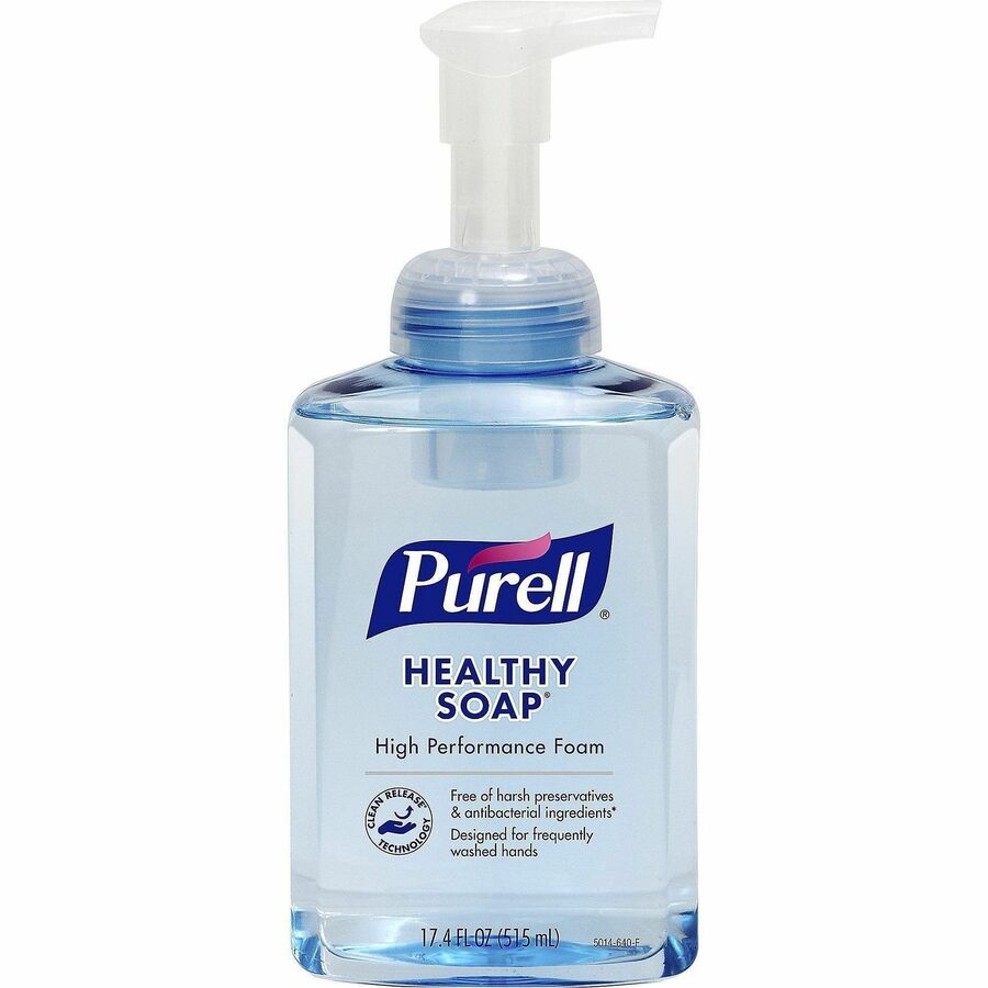 PURELL&reg, CRT HEALTHY SOAP High Performance Foam - 17.40 fl oz - Pump Bottle Dispenser - Dirt Remover, Kill Germs - Hand - Clear - 1 Each