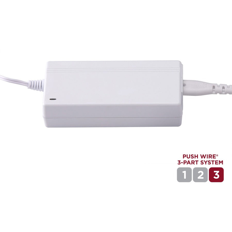 BLACK+DECKER PUSH WIRE UCL 48W Plug-In Power Kit - White - 1 Each