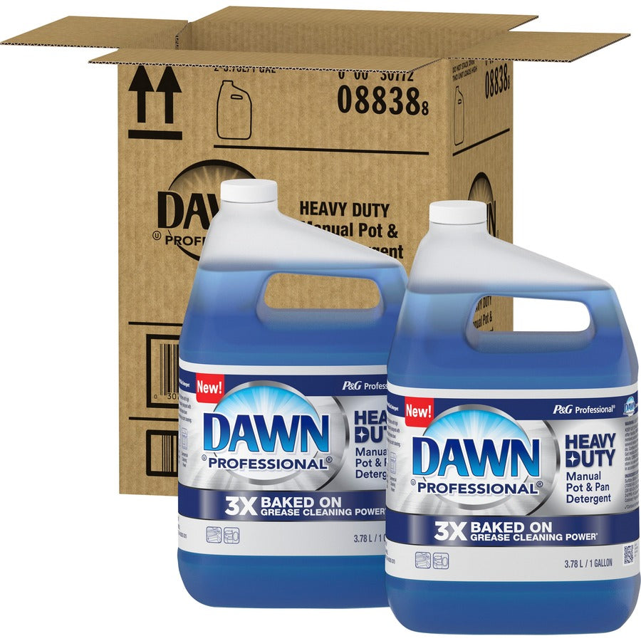 Dawn Manual Pot/Pan Detergent - 128 fl oz (4 quart) - Heavy Duty - Blue - 100 / Pallet