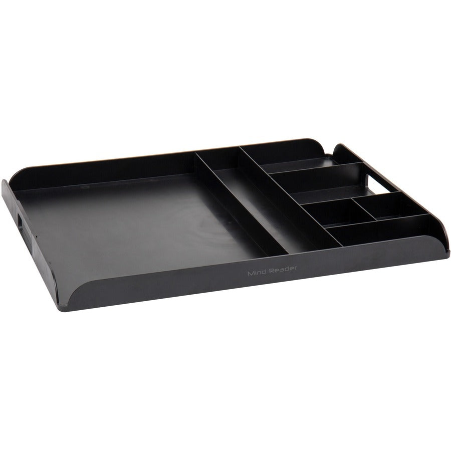 Mind Reader Anchor Collection Coffee Serving Station - 7 x Coffee Pod - 7 Compartment(s) - 1.25" Height x 17.50" Width x 13.25" Depth - Counter, Desktop - Portable, Lightweight, Compact - Black - 1 Each
