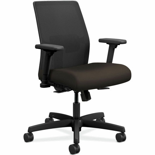 HON - Espresso Seat Color - Fabric Seat Material - Mesh Back Material - Black Frame Color - 5-star Base - 1 Each
