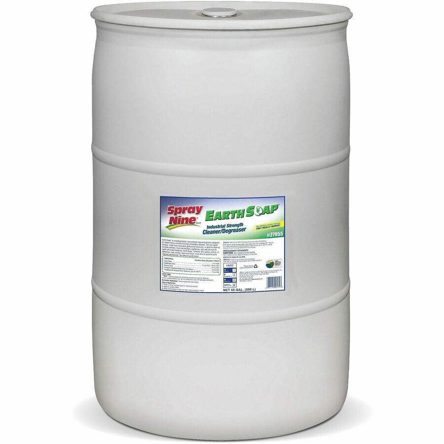 Permatex Spray Nine Earth Soap Clnr/Degrser Refill - For Machinery, Tool, Floor, Countertop - Concentrate - Spray - 7040 fl oz (220 quart) - Recommended For: Dirt Remover, Grease Remover, Carbon Remover, Oil Remover, Adhesive Remover, Soot Remover, Sta...