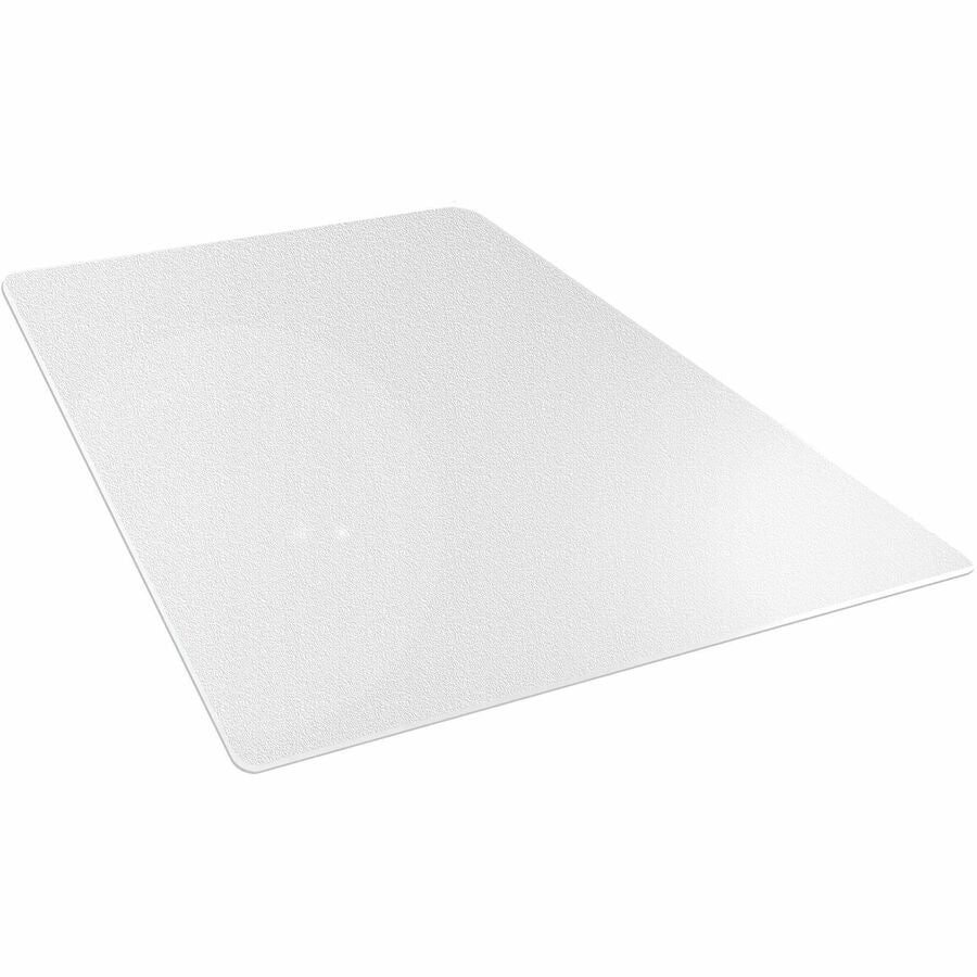 Cleartex Megamat&reg, Extra Thick Chair Mat for Hard Floors & Carpets - 46"" x 53"" - 53" Length x 46" Width x 0.200" Depth x 0.200" Thickness - Rectangular - Polycarbonate - Clear - 1 Each - TAA Compliant