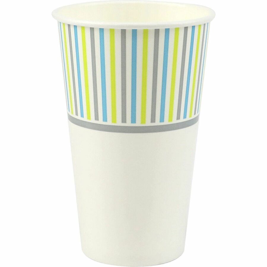 Genuine Joe 16 oz Cold Cups - 16 fl oz - White - Paper - Cold, Beverage - 50/Pack - 20 / Carton