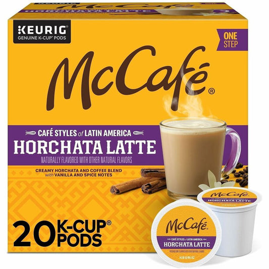 McCaf&eacute, &reg, K-Cup Horchata Latte - Compatible with Keurig Brewer - Medium - K-Cup - Horchata Latte - 24 / Box