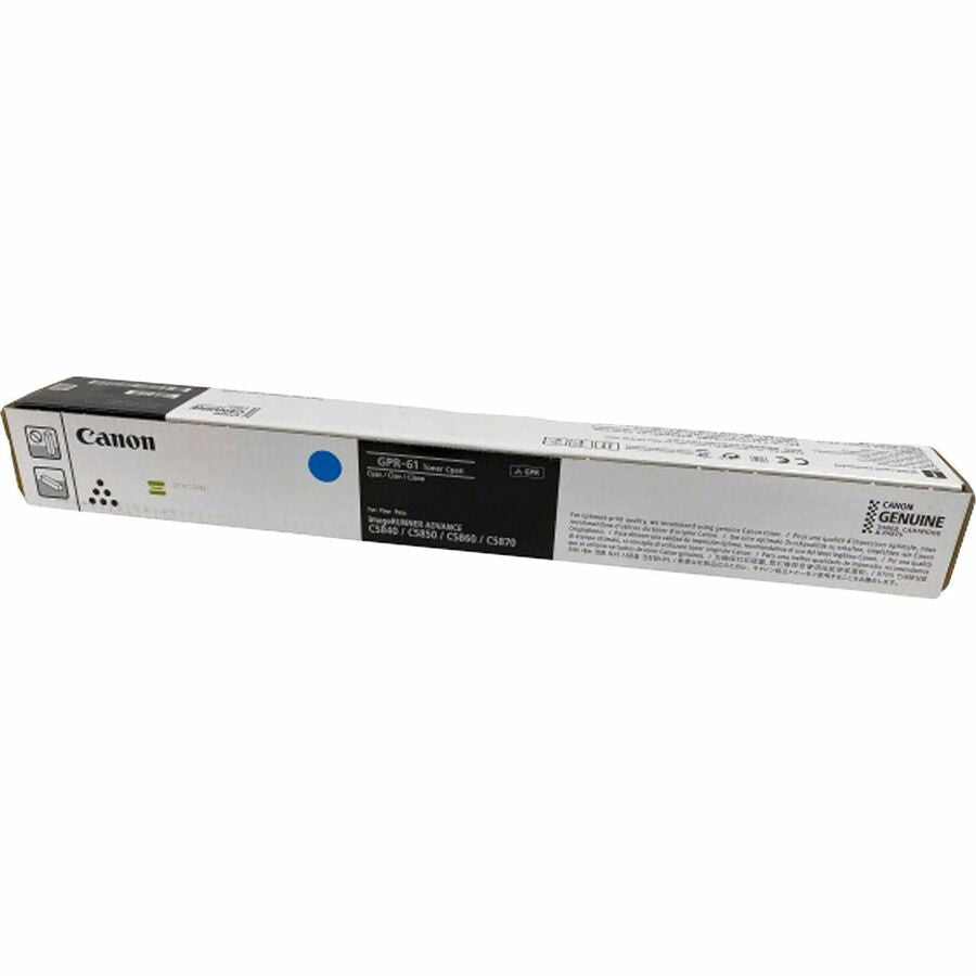 Canon GPR-61 Original Laser Toner Cartridge - Cyan - 1 Each - 60000 Pages