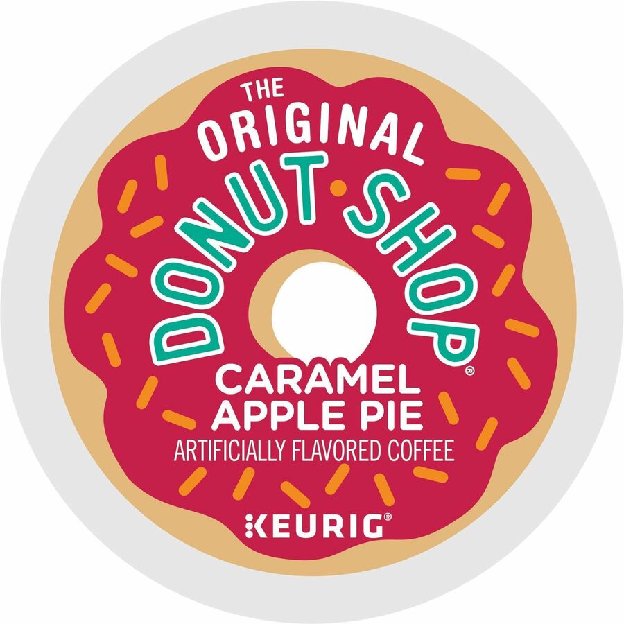 The Original Donut Shop&reg, K-Cup Caramel Apple Pie Coffee - Compatible with Keurig Brewer - Light - K-Cup - Caramel Apple Pie - Kosher - 24 / Box
