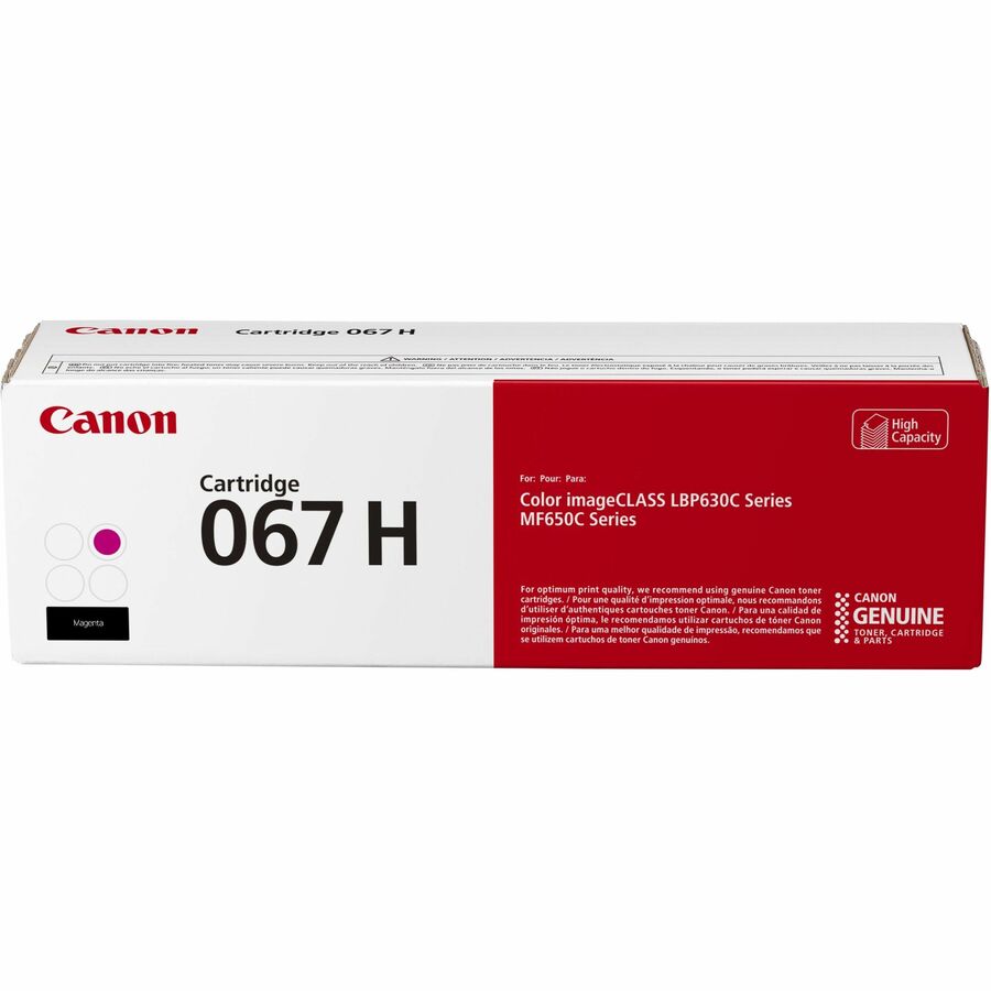 Canon 067 Original High Yield Laser Toner Cartridge - Magenta - 1 Each - 2350 Pages