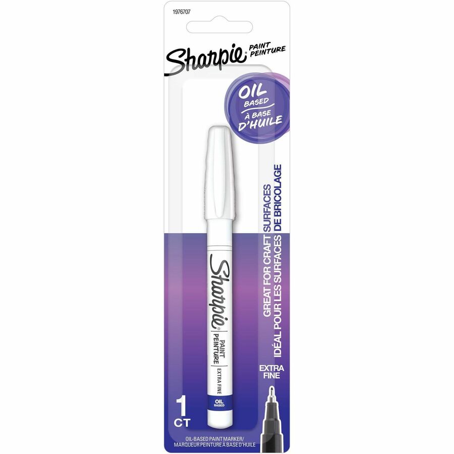 Sharpie Oil-Based Paint Markers - White Ink - Oil Based - 1 Pack
