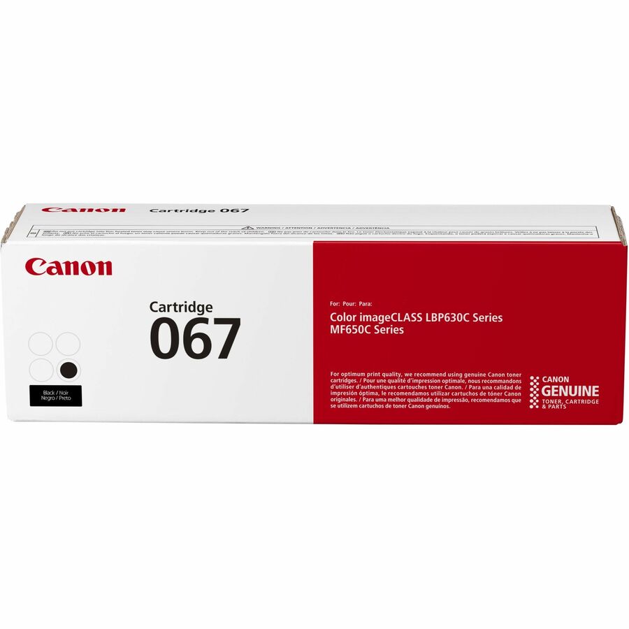 Canon 067 Original Standard Yield Laser Toner Cartridge - Black - 1 Each - 1350 Pages
