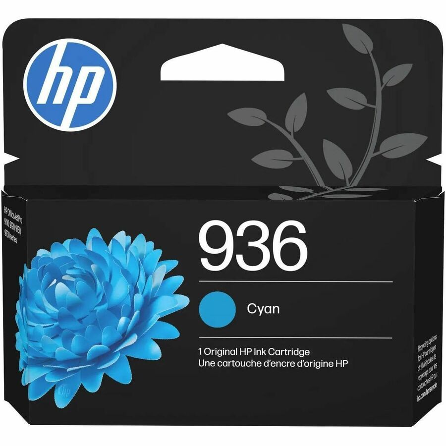 HP 936 Original Inkjet Ink Cartridge - Cyan - 1 Each