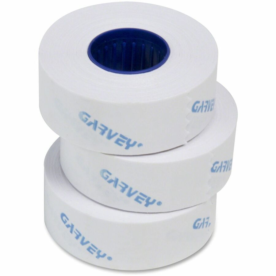 COSCO Contact Labelers 1-line White Labels - 7/16" Width x 13/16" Length - Removable Adhesive - White - 16 / Box