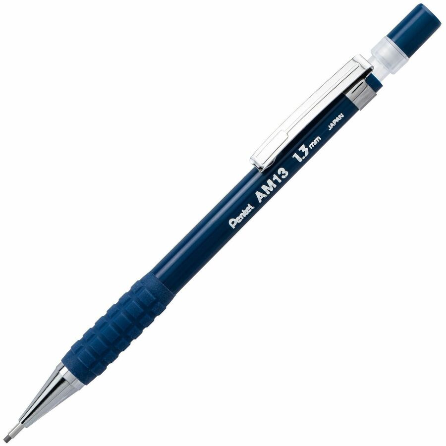 Pentel Sharp Heavy-Duty Mechanical Pencils - 1.3 mm Lead - HB, #2 - Bold Point - Refillable - Blue Barrel - 12 / Dozen