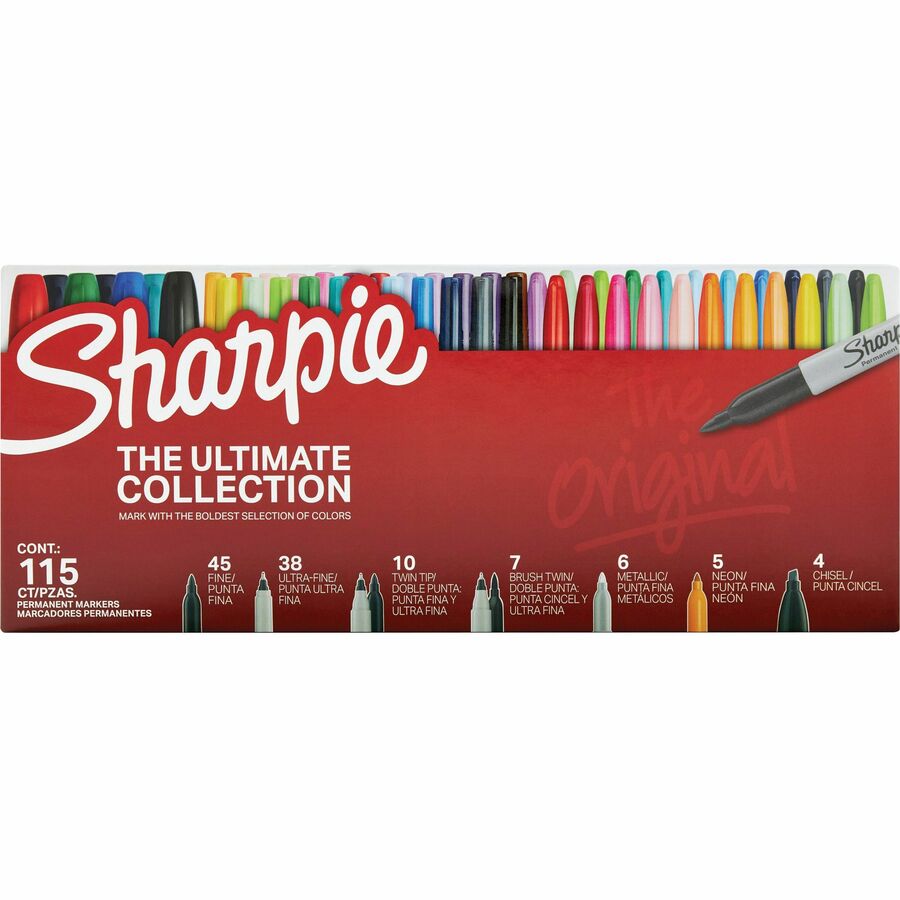 Sharpie Ultimate Permanent Marker - Assorted Ink - 115 / Box