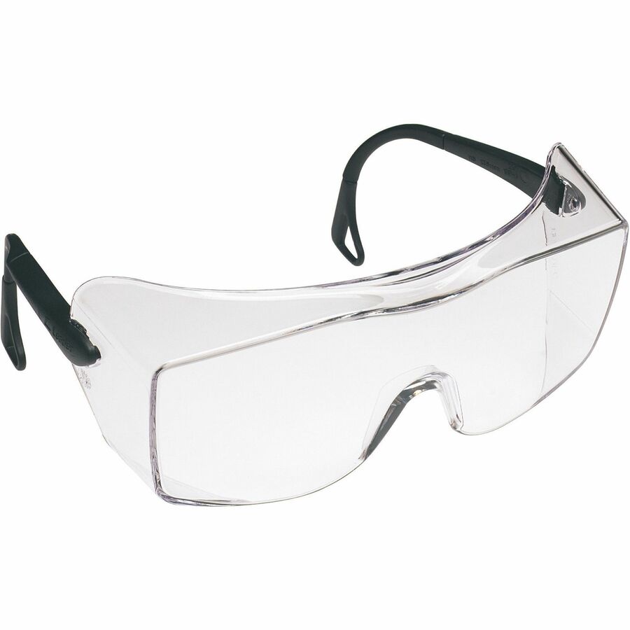 3M OX Over-The-Glasses Protective Eyewear - Recommended for: Eye, Workplace - Fog, UVA, UVB, UVC Protection - Polycarbonate - Black - Anti-fog, Over-the-Glasses (OTG), Anti-scratch, Comfortable, Adjustable Temple, Impact Resistant - 20 / Carton