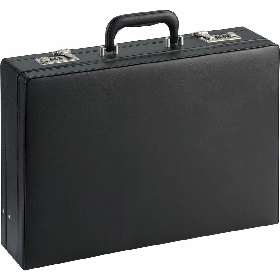 NuSparc Carrying Case (Attach&eacute, ) Document, Paper, Business Card, Pen - Black - Vinyl Body - 12.5" Height x 17.5" Width x 4" Depth - 1 Each