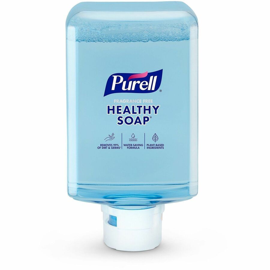 PURELL&reg, ES10 Healthy Soap Clean Release Foam - 1.27 quart - Touchless Dispenser - Kill Germs, Dirt Remover - Hand - Clear - Refillable, Fragrance-free, Non-irritating, Preservative-free - 2 / Carton
