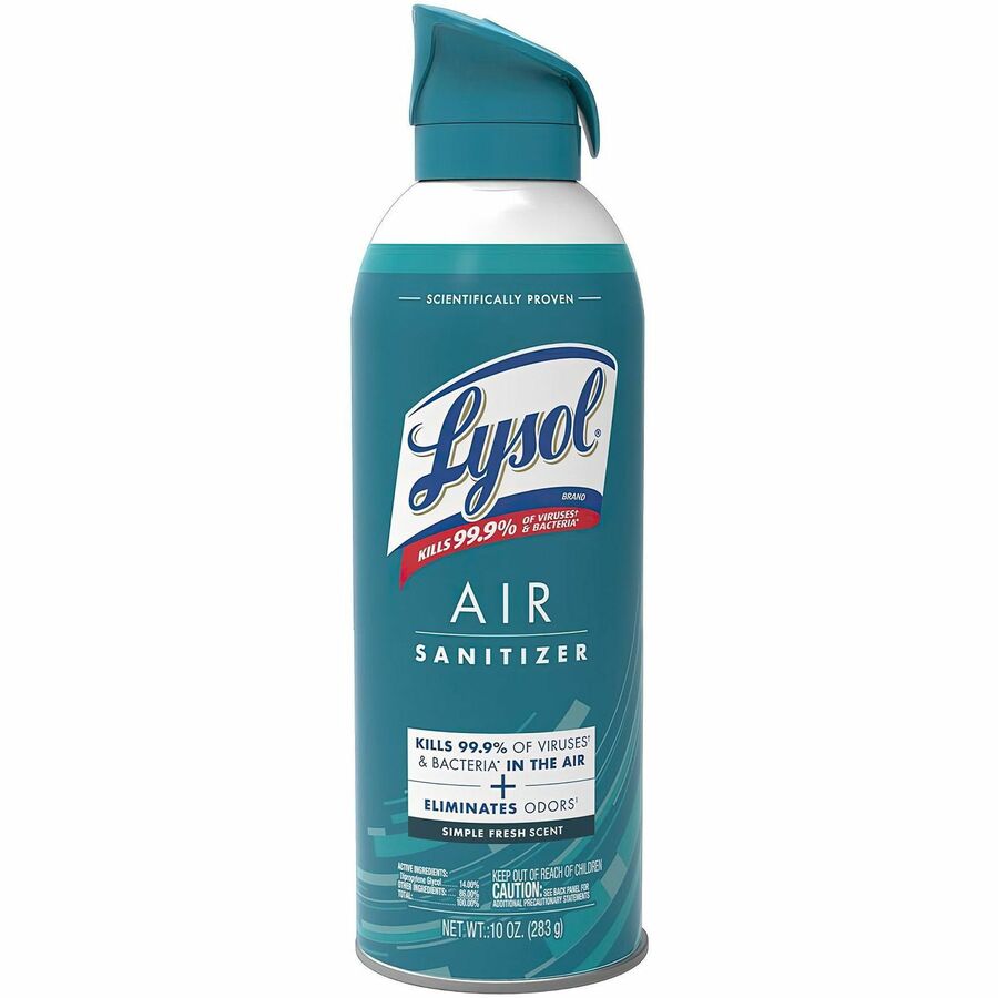 Lysol Air Sanitizer - Spray - 10 fl oz (0.3 quart) - Simple Fresh - Antimicrobial, Odor Neutralizer - 1 Each