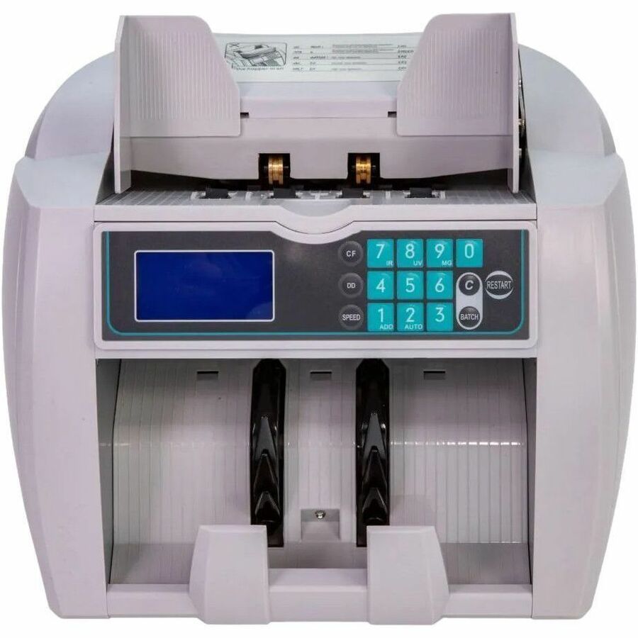 ControlTek 4850 Bill Counter & Counterfeit Detector - Counts @ 1900 bills/min - Black