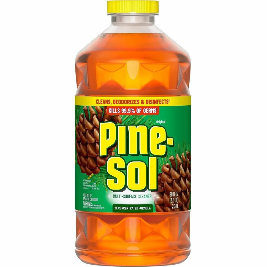 Pine-Sol Multi-Surface Cleaner - For Multi Surface - Concentrate - Liquid - 80 fl oz (2.5 quart) - Original Scent - Recommended For: Dirt Remover, Grease Remover, Grime Remover, Allergen Remover, Germs Remover, Odor Remover - Deodorize, Disinfectant, D...