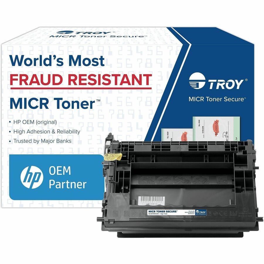 Troy Toner Secure MICR Standard Yield Laser Toner Cartridge - Alternative for HP 147A (W1470A) - Black - 1 Each - 10500 Pages
