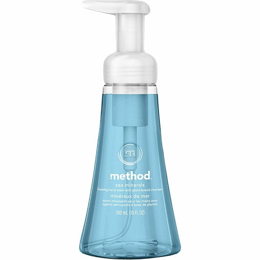 Method Foaming Hand Wash 300ml- Sea Minerals - Sea Mineral Scent - 10.14 fl oz - Pump Dispenser - Hand - Moisturizing - Scented, Chemical-free, Paraben-free, Phthalate-free, Triclosan-free, Cruelty-free, Recyclable - 1 Each