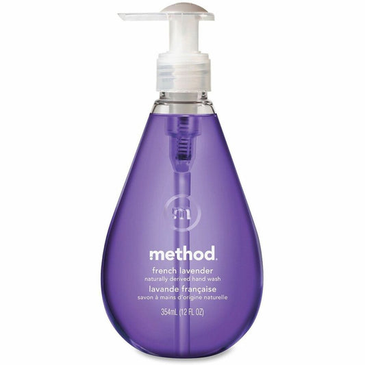 Method Gel Hand Wash - French Lavender Scent - 12 fl oz - Bottle Dispenser - Hand - Paraben-free, Phthalate-free, Cruelty-free, Biodegradable