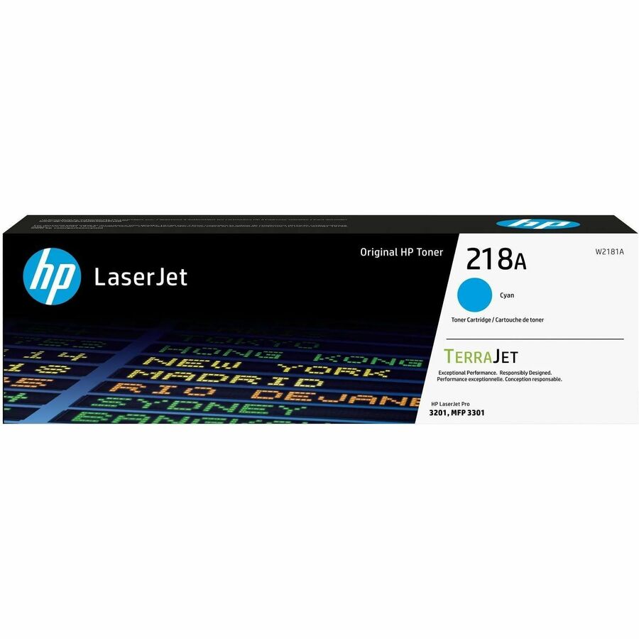 HP 218A Original Laser Toner Cartridge - Cyan - 1 Each - 1200 pages
