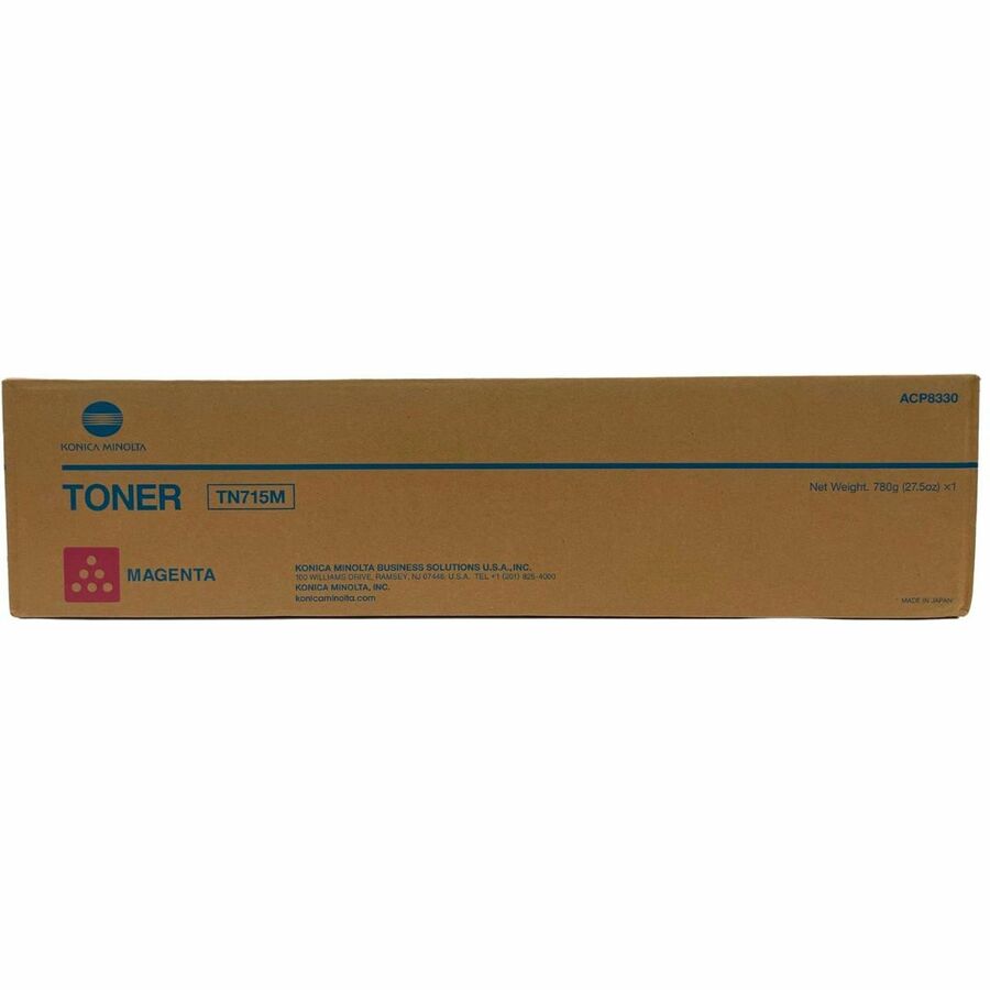 Konica Minolta TN-715M Original Laser Toner Cartridge - Magenta - 1 Each - 45000 Pages